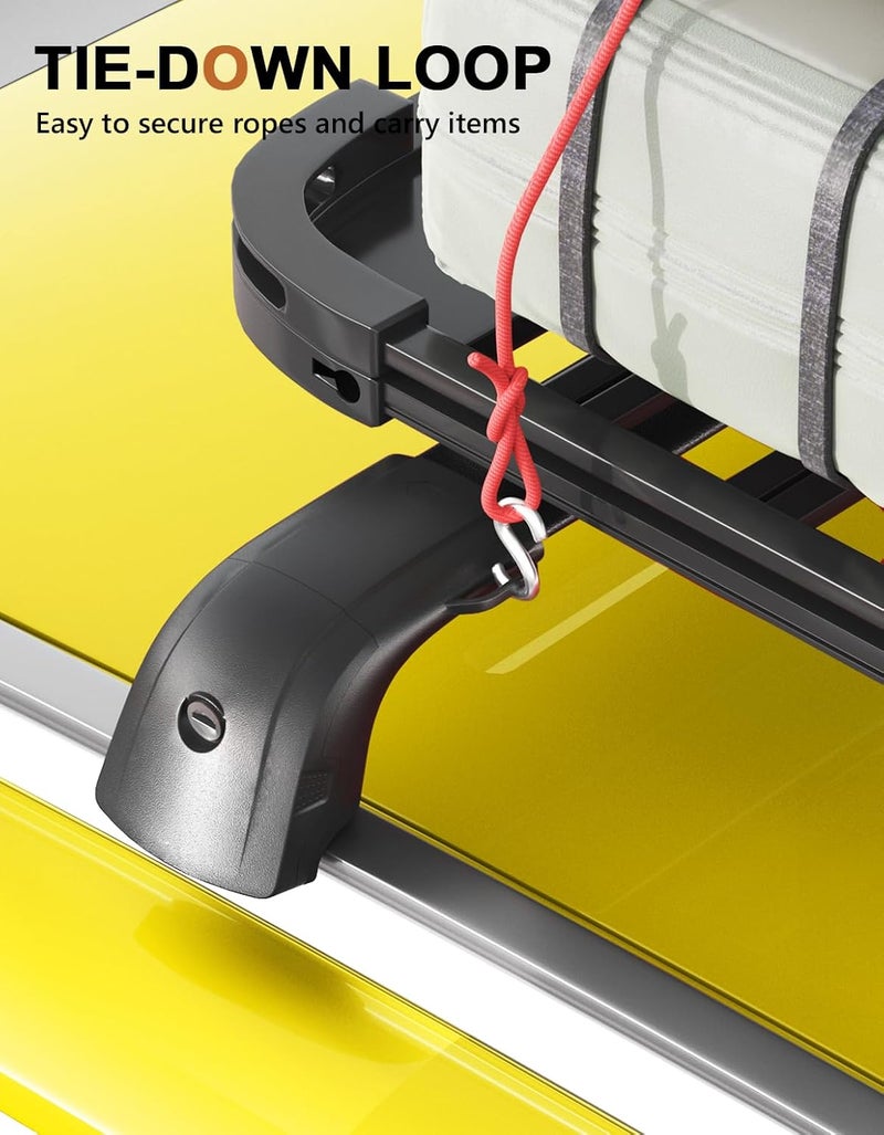 wonderdriver Lockable Roof Rack Cross Bars 220lbs Compatible with Kia Sportage 2010 2011 2012 2013 2014 2015,Heavy Duty Aluminum Roof Rails Crossbars Black Rooftop Luggage - Image 5